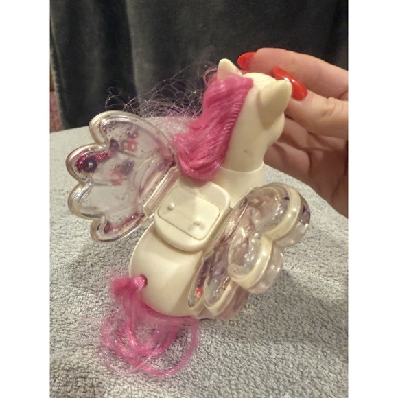 Vintage 1993 ERTL My Little Angel Pony Horse Dallas Water Filled Wings 90s Toy - Picture 9 of 9